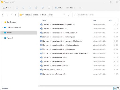 contracte prestari servicii
