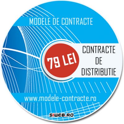 model contract distributie