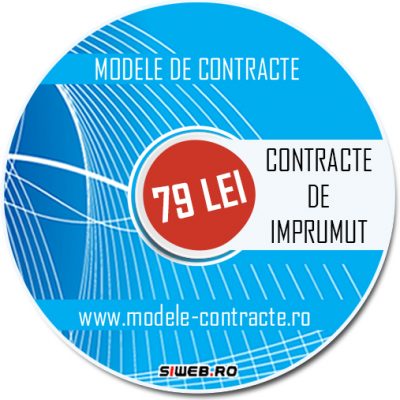 model contract imprumut