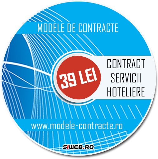 model contract servicii hoteliere