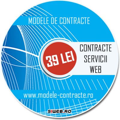 model contract servicii web