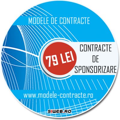 model contract sponsorizare